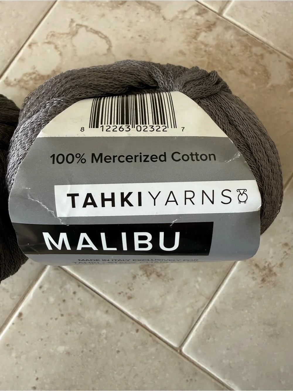TAHKI Yarns Malibu Mercerized Cotton Yarn in Steel Gray - 2 Balls